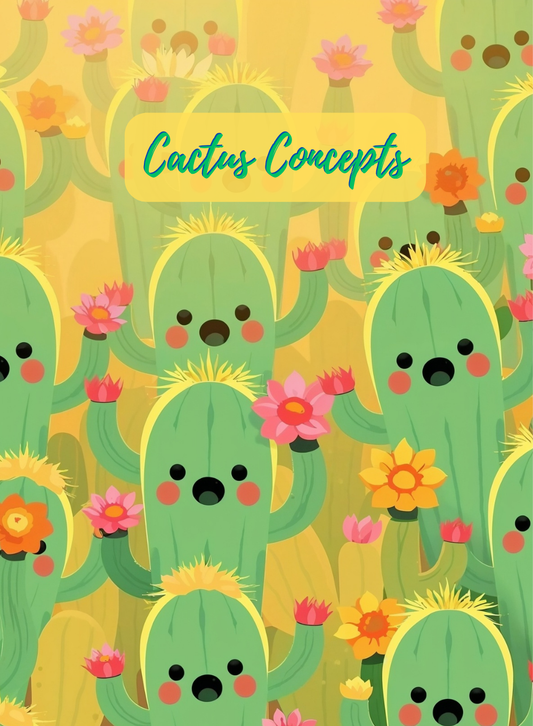 Cactus Concepts Notizbuch mit 240 Seiten auf cremefarbenem Papier